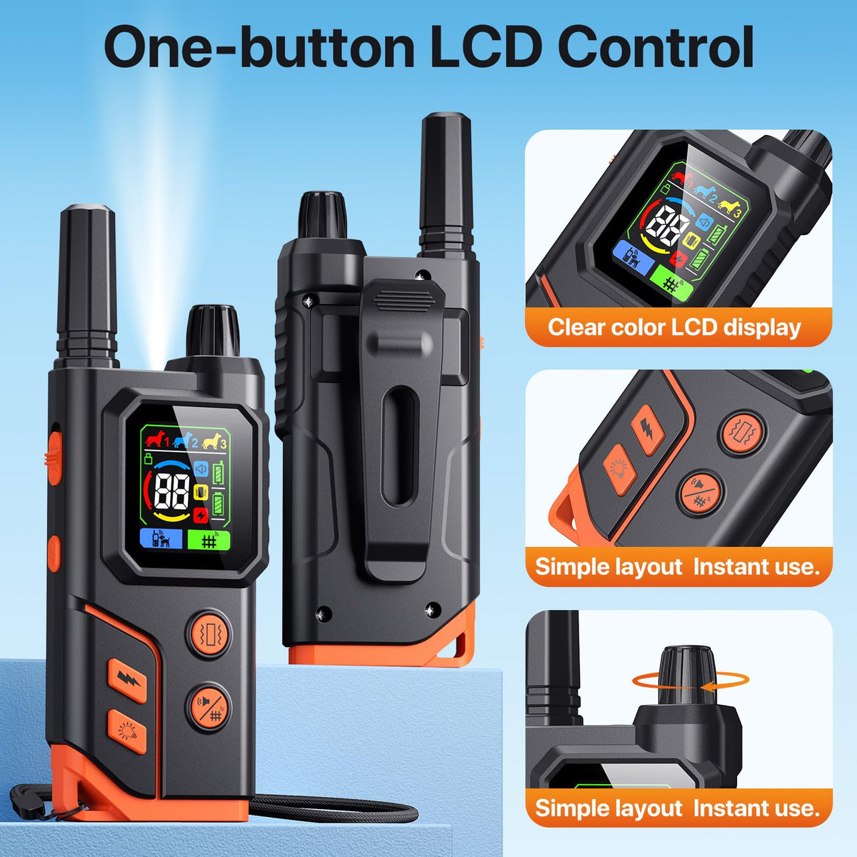 Wireless Dog Collar Fence System & Training Collar W538060