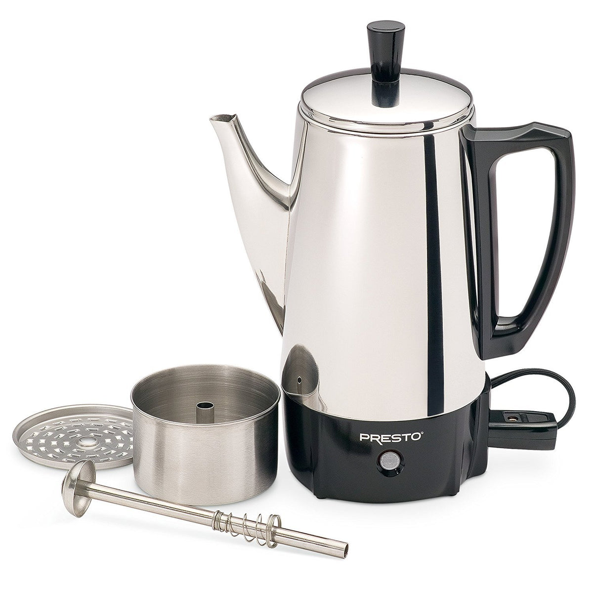 Stainless Steel 6-Cup Electric Coffee Percolator O2930