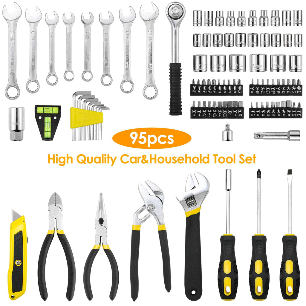 95-Piece Mechanic Tool Set with Storage Case Z6519