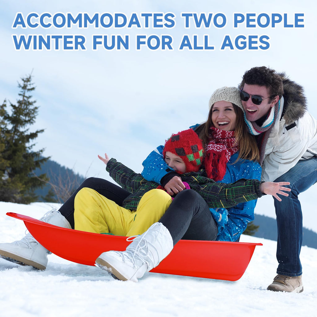 35 inch Plastic Snow Sled with Leash H758