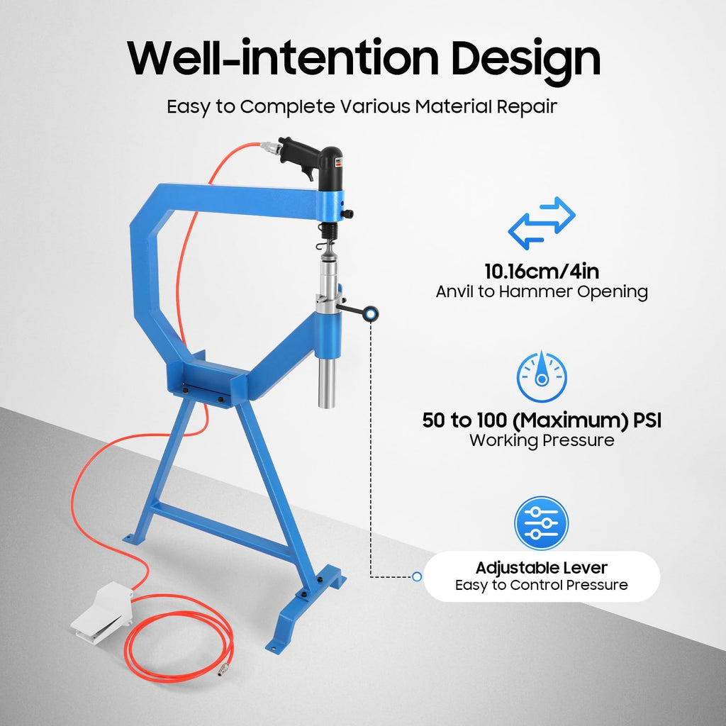 Pneumatic Planishing Hammer, 875-1350RPM Air Hammer T246324