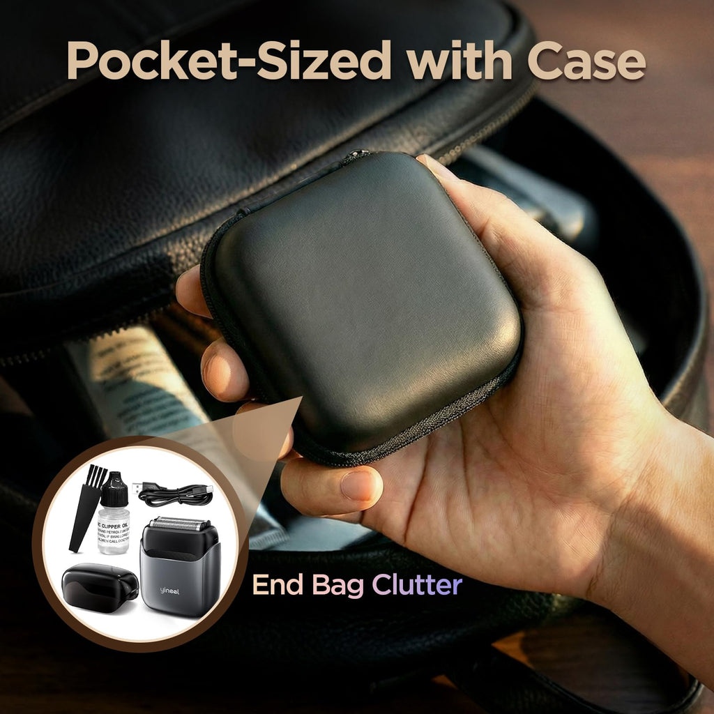 Portable Mini Electric Foil Shaver with Case P20586