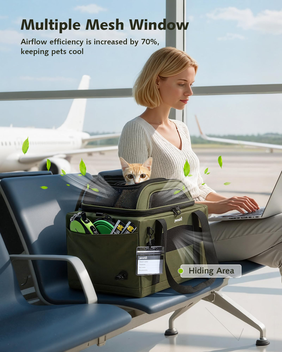 Expandable Airline Approved Pet Carrier J901213