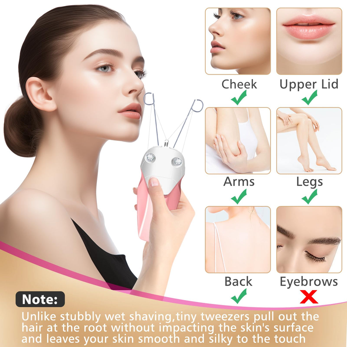 USB Rechargeable Electric Threading Epilator P231