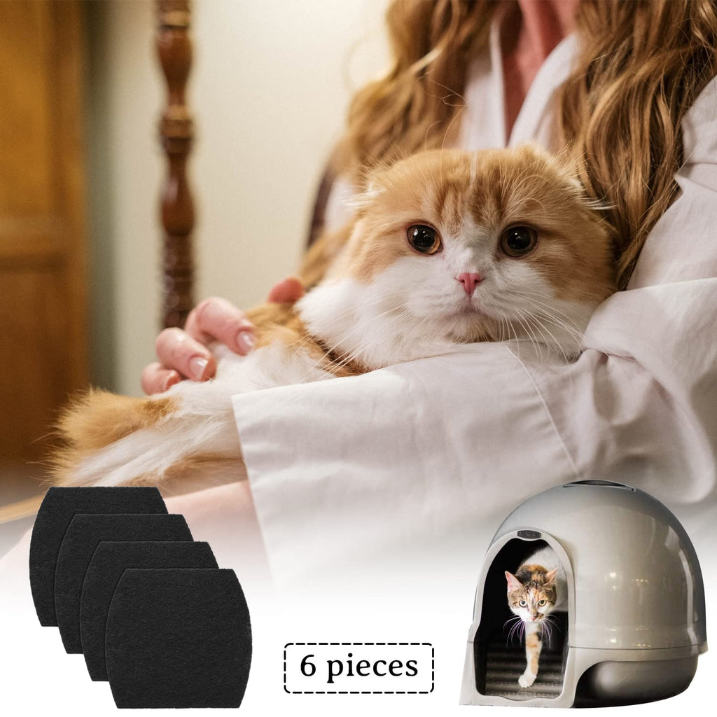 Activated Carbon Cat Litter Box Replacement Filters 4 Pack C593