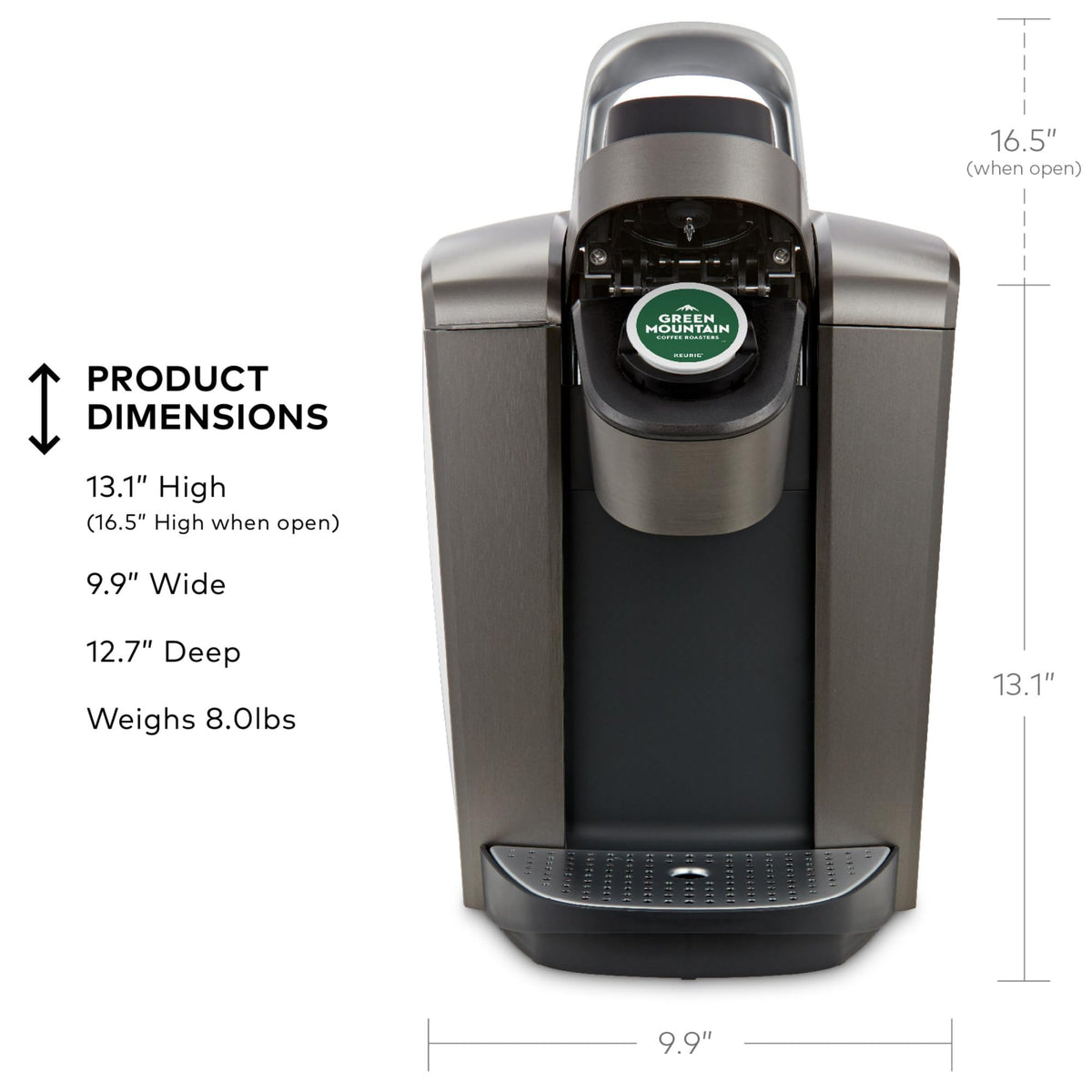 Single Serve K-Cup Pod Coffee Maker, 8 to 12oz Brew Size, Programmable V4299