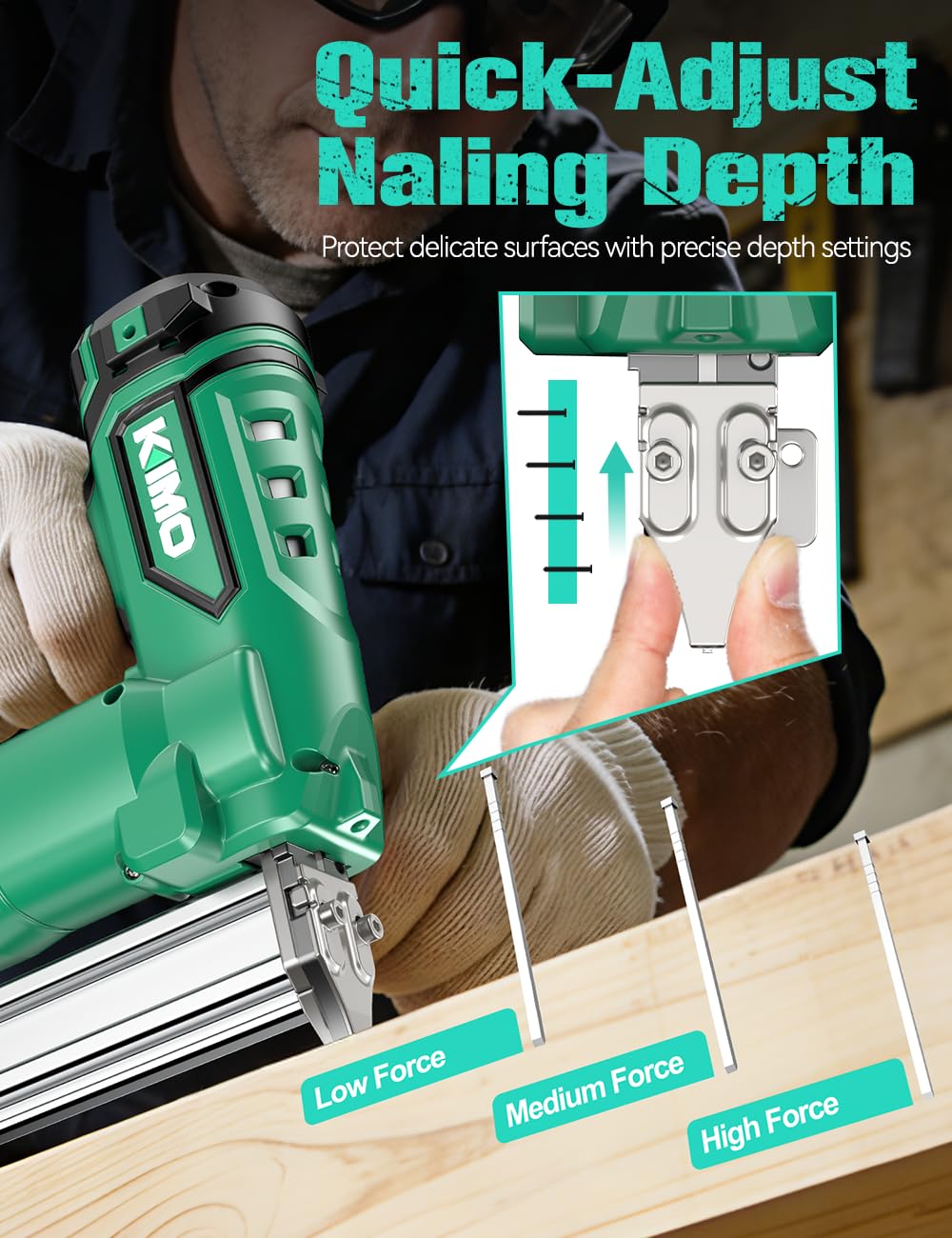 Cordless Brad Nailer 18 GA with 5000pcs Nails K102569