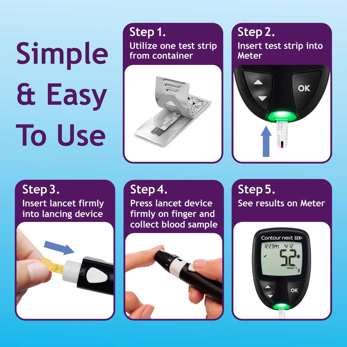 Blood Glucose Test Strips 105 Count A1151