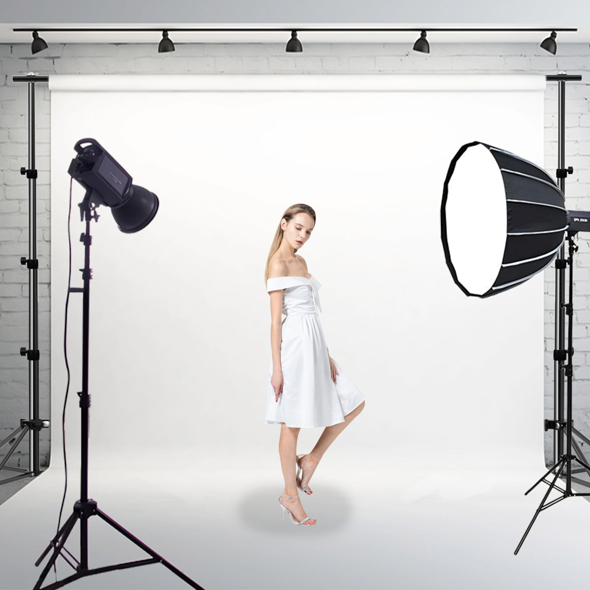 Adjustable Photo Backdrop Stand 9ft x 10ft with Carry Bag Q107