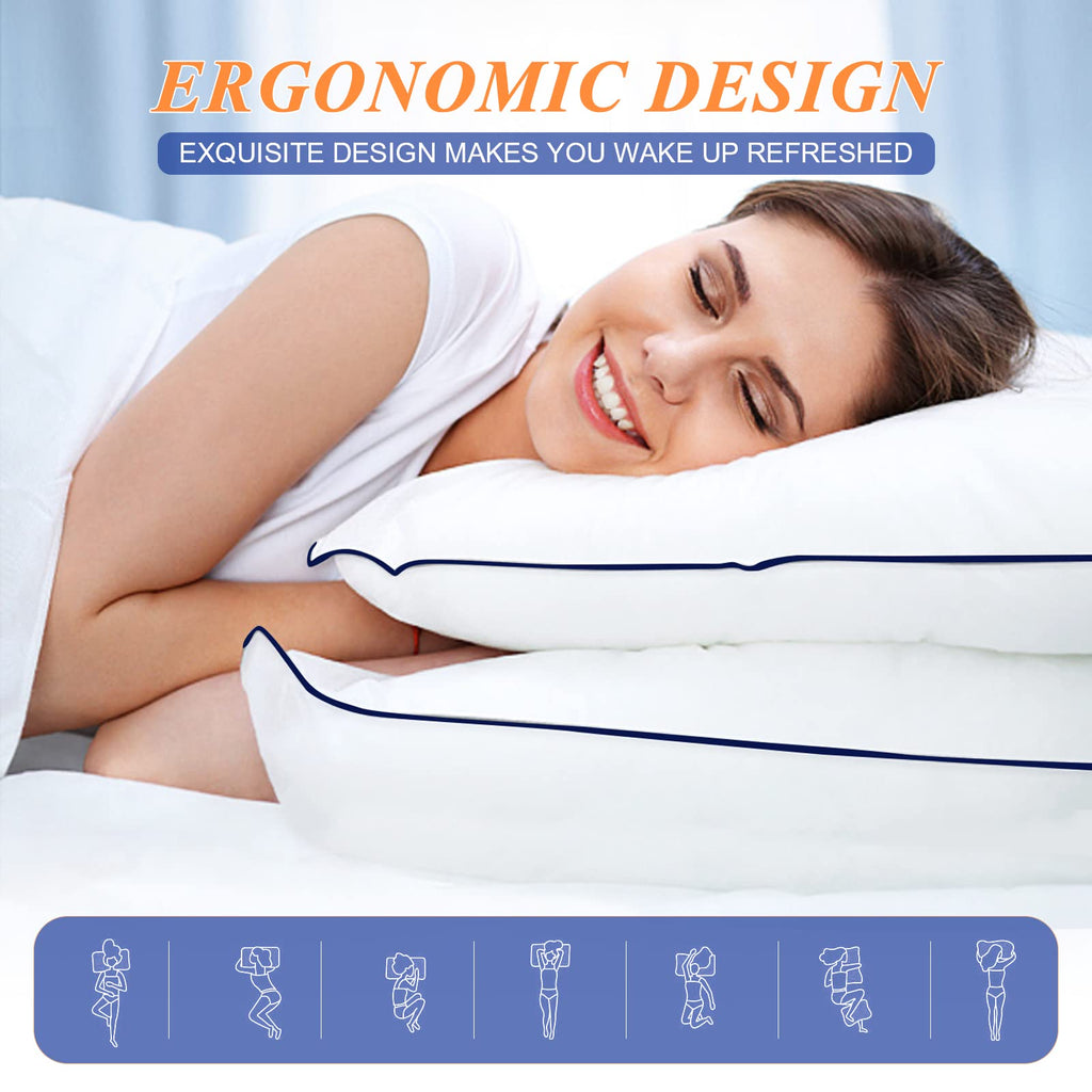 King Size Set of 2 Cooling Bed Pillows N864