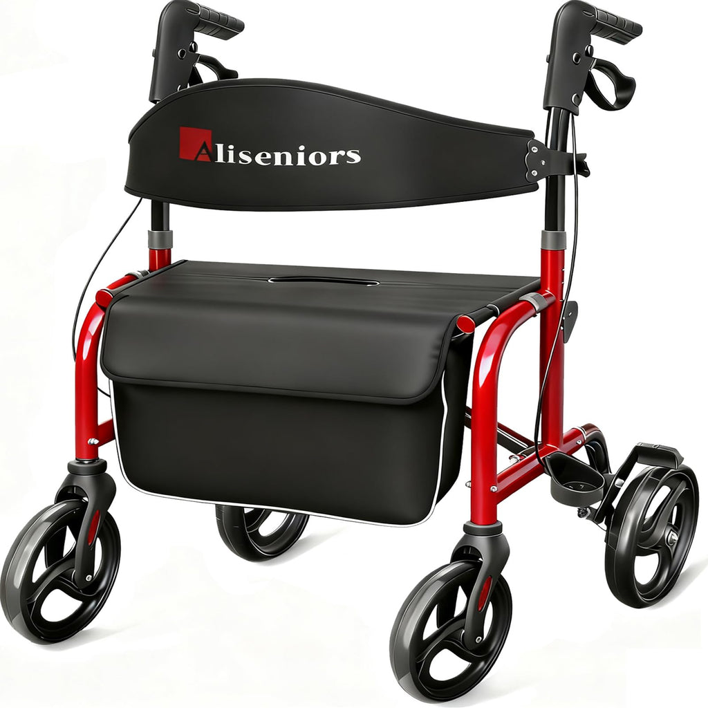 Bariatric Rollator Walker with Wide Seat Q696379