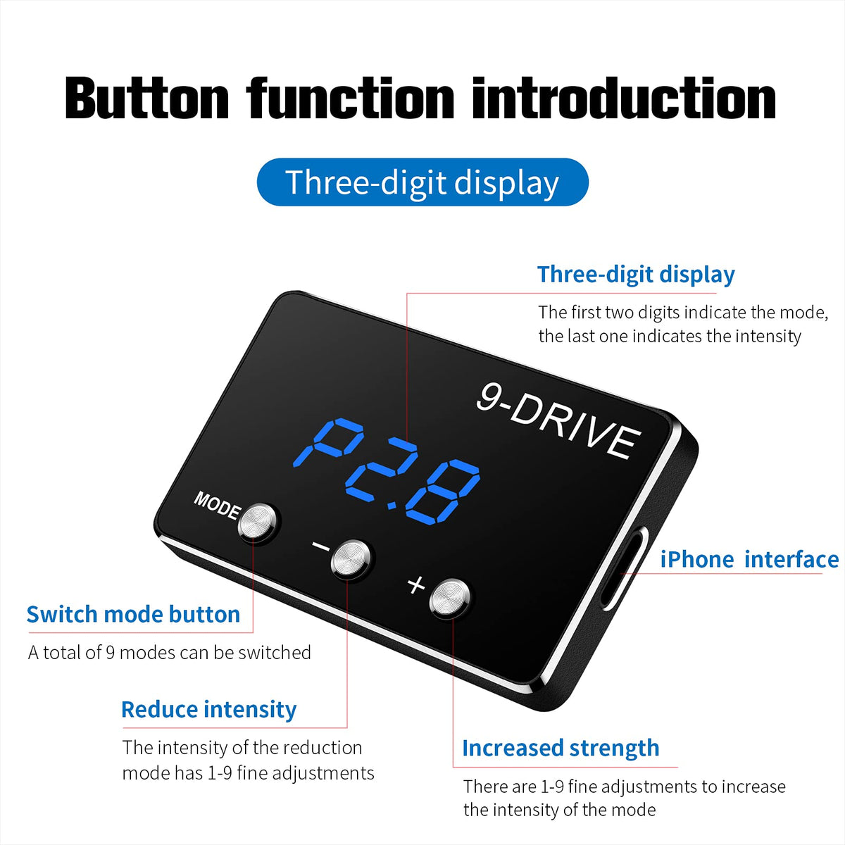 9 Drive Modes Electronic Accelerator C240