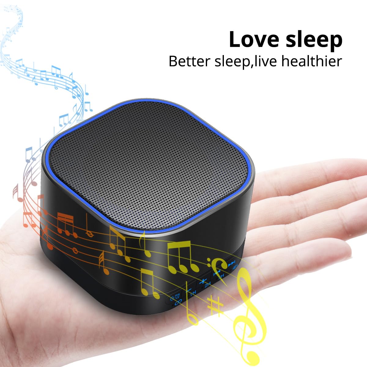 White Noise Machine with 20 Non Looping Sounds U70764
