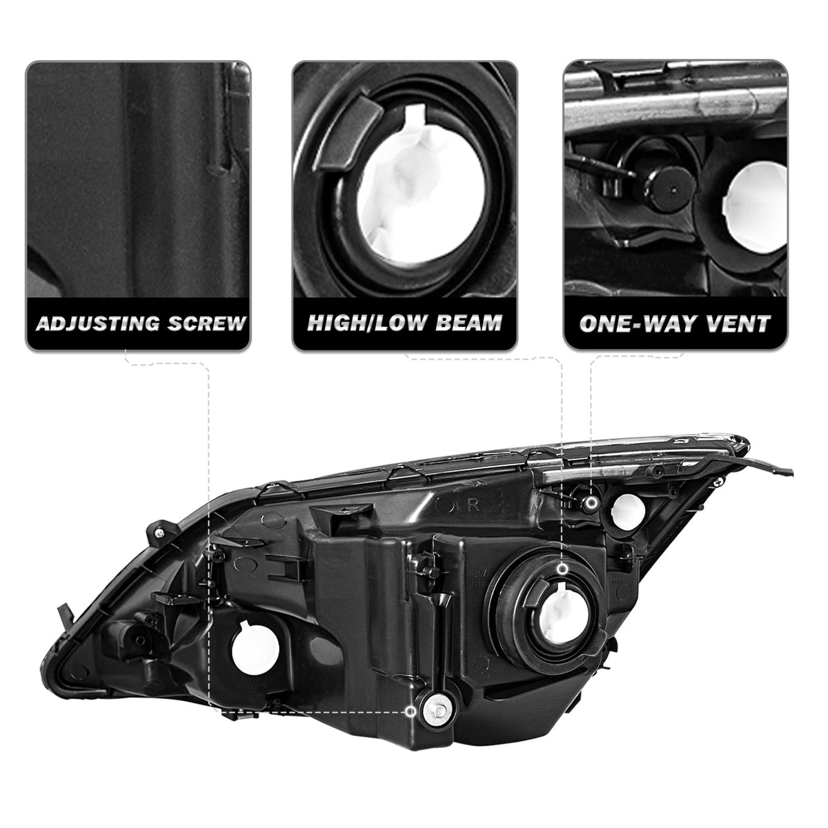 Black Headlight Replacement S113