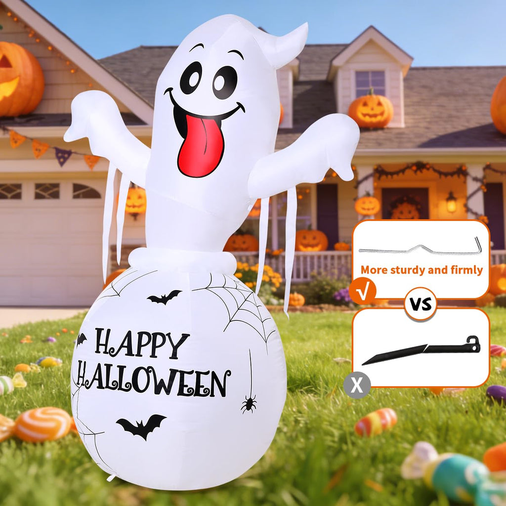 6FT Halloween Inflatables Ghost Yard Decor Q711447