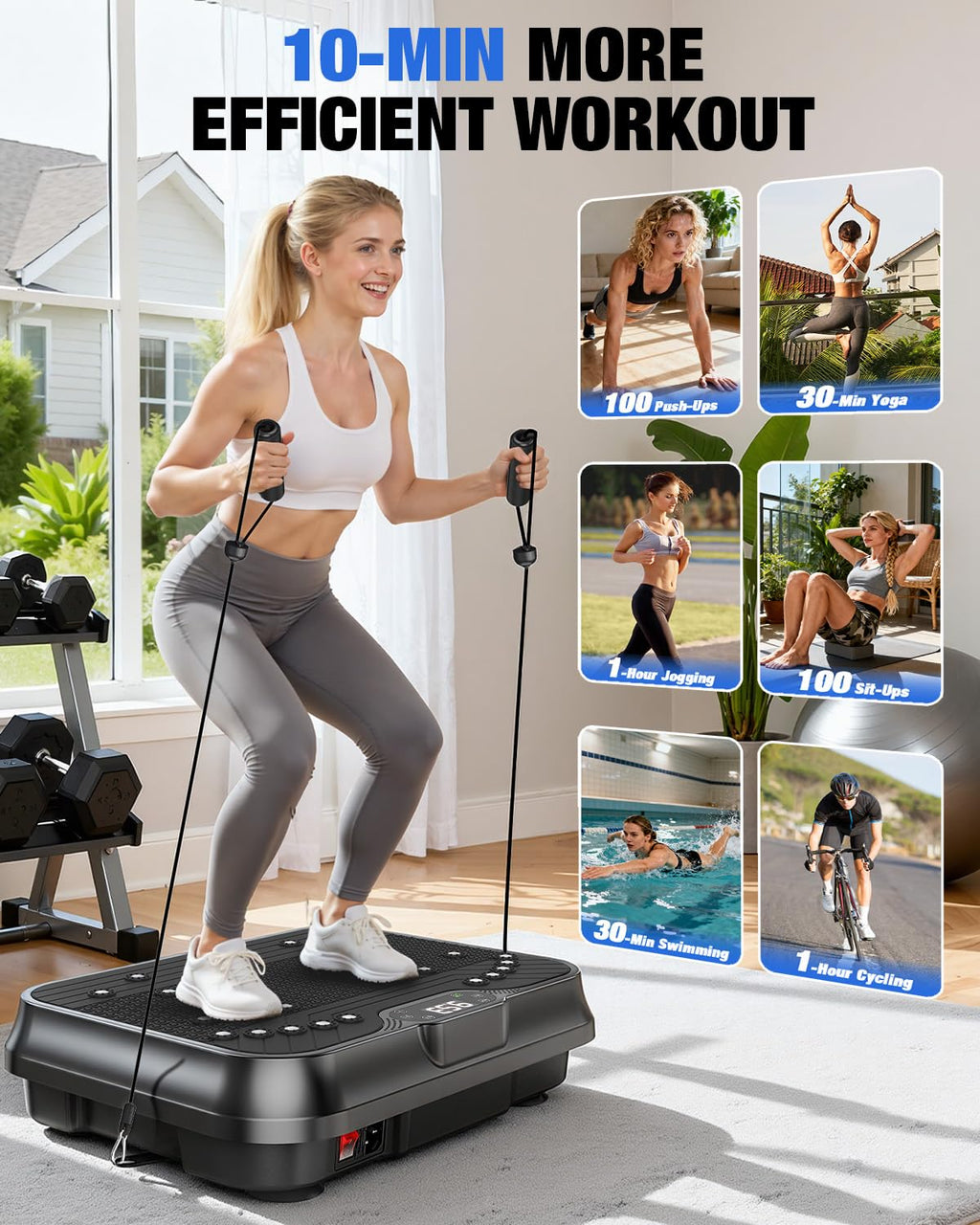 Vibration Plate Exercise Machine O240314