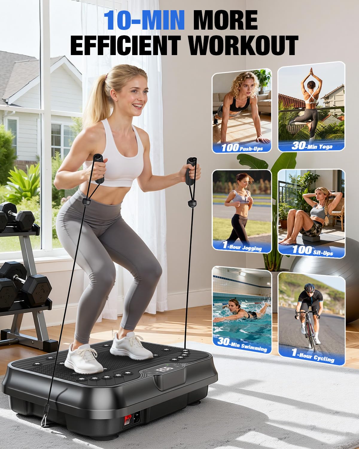 Vibration Plate Exercise Machine O240314