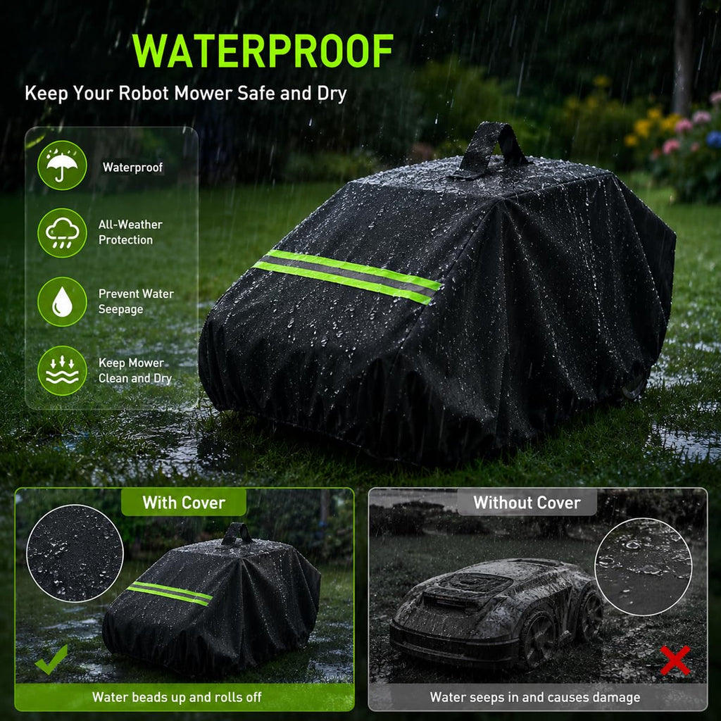 Robot Lawn Mower Cover 600D Oxford Fabric with Reflective Strip Orange E797114