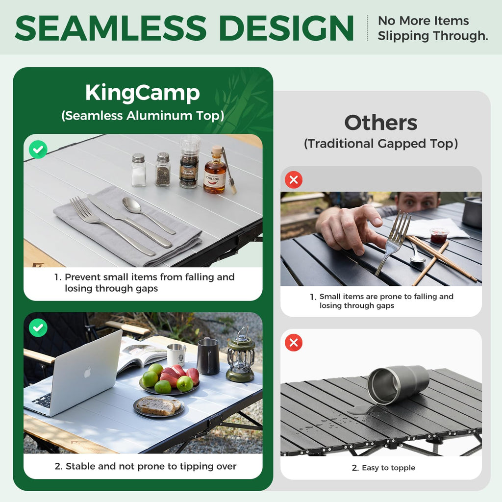 Bamboo Aluminum Camping Table L824981