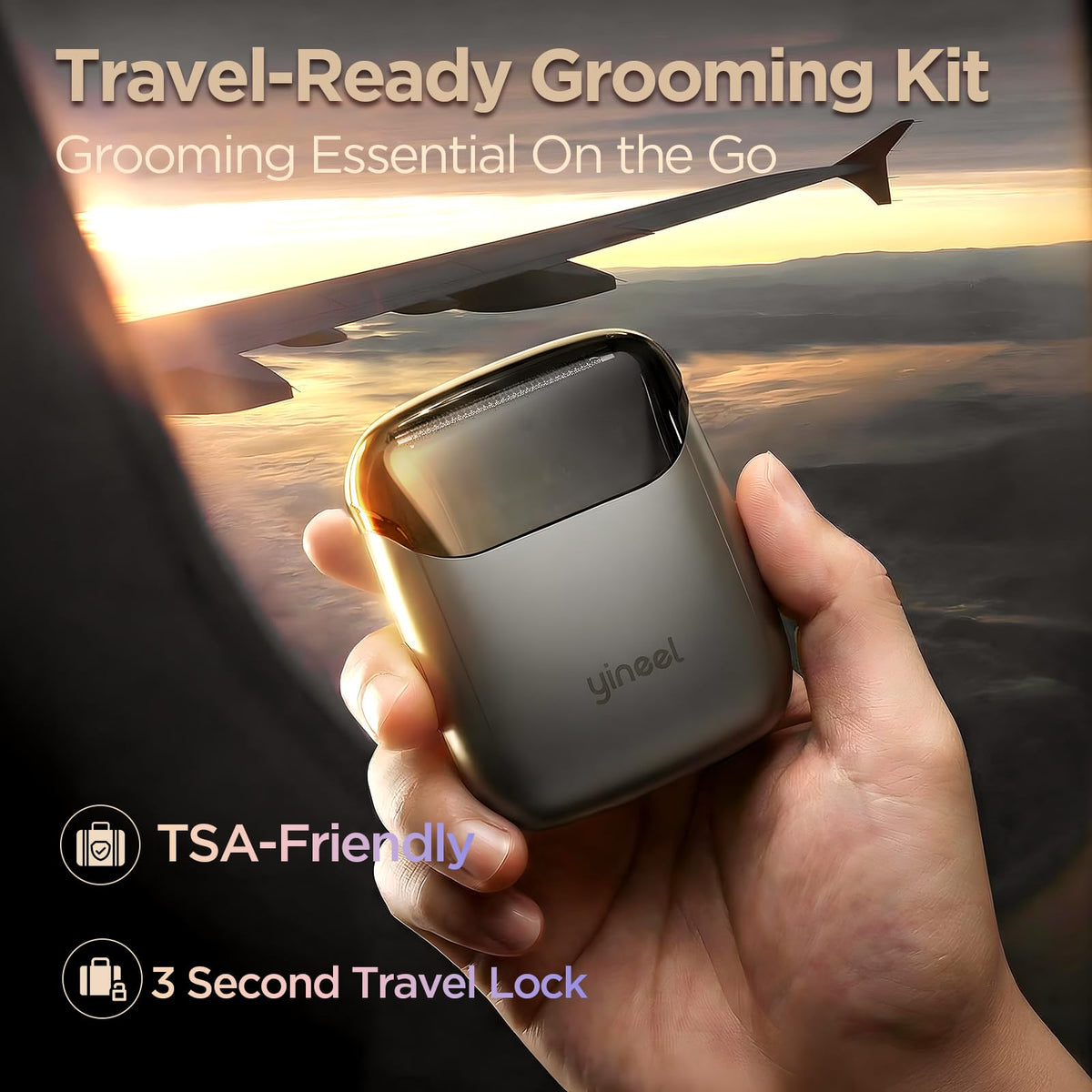 Portable Mini Electric Foil Shaver with Case P20586