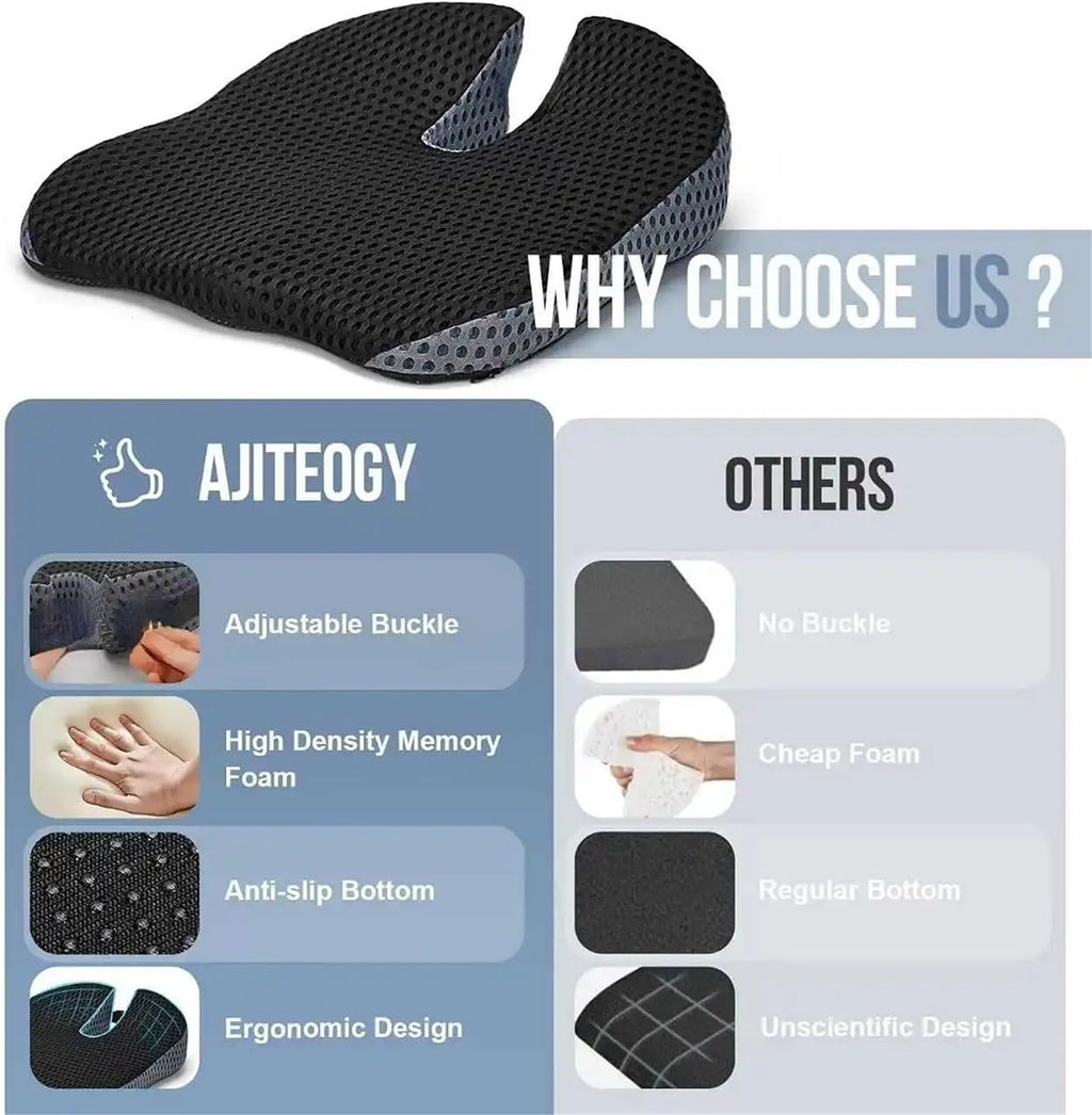 Memory Foam Car Booster Seat Cushion V158836