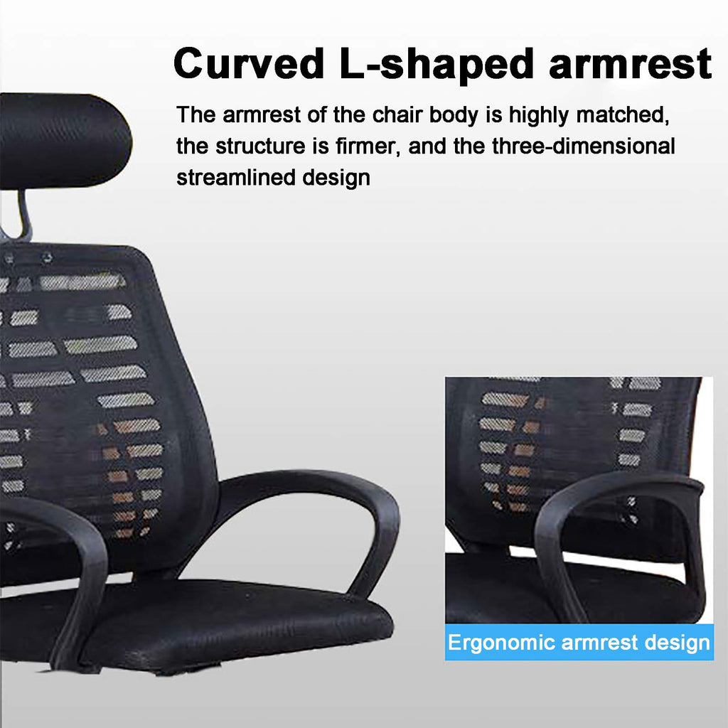 Ergonomic High Back Mesh Office Chair with Headrest Lumbar Support M76313
