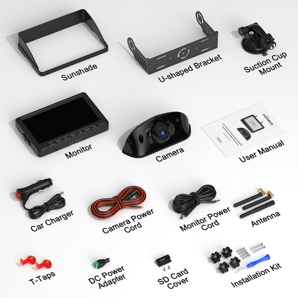 7" Wireless Backup Camera System C781
