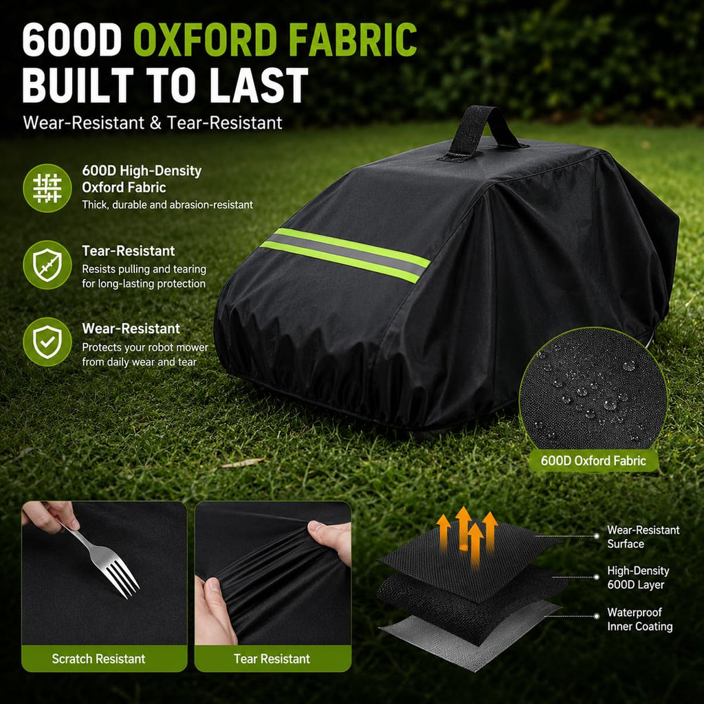 Robot Lawn Mower Cover 600D Oxford Fabric with Reflective Strip Orange E797114