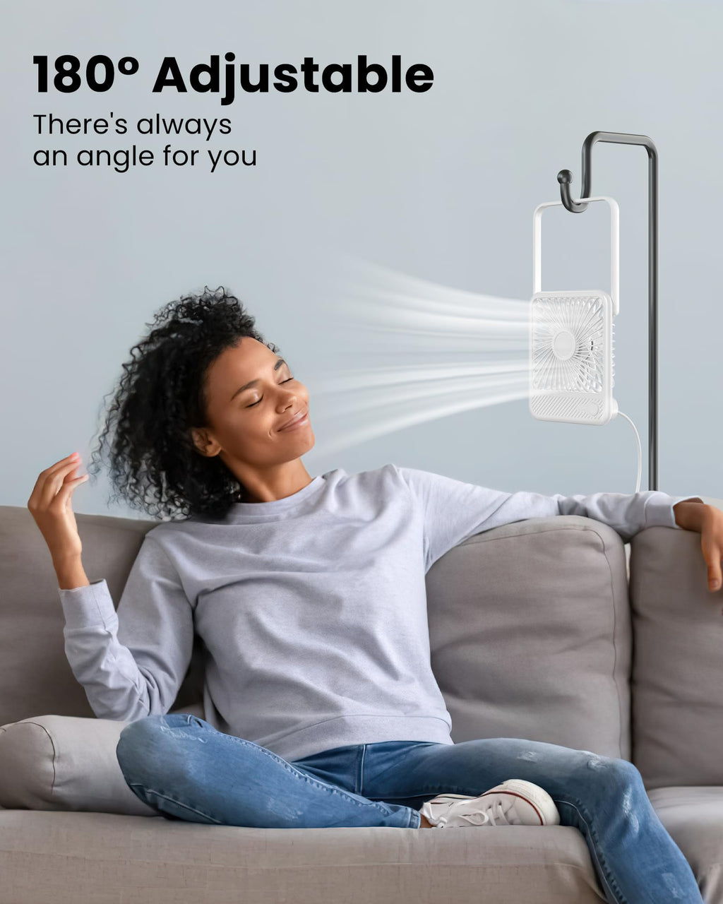 White USB Desk Fan Z9851