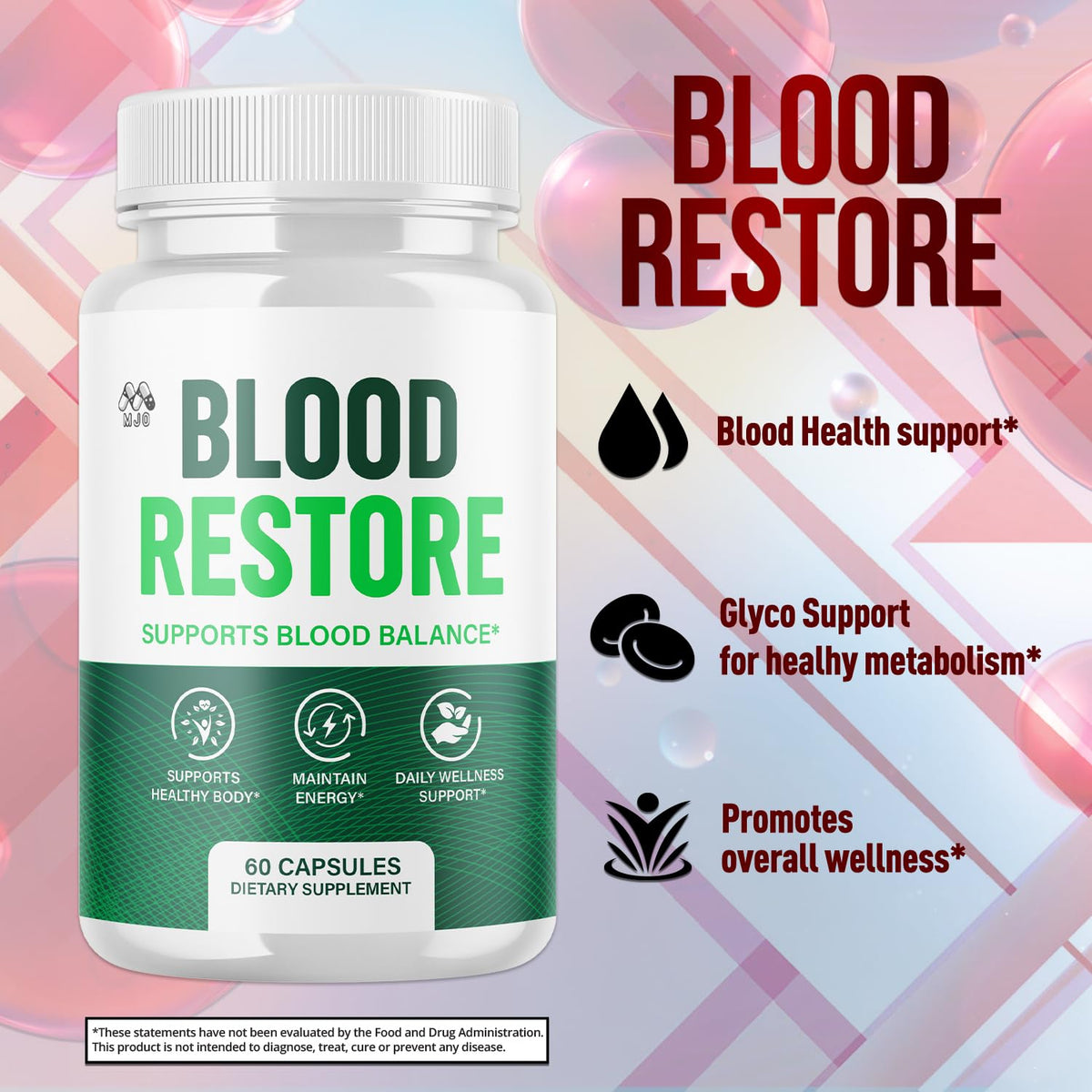 3 Pack Blood Restore Capsules 180 Capsules E733323