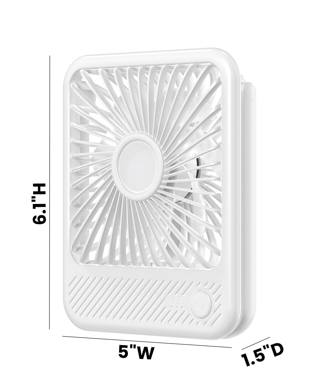 White USB Desk Fan Z9851