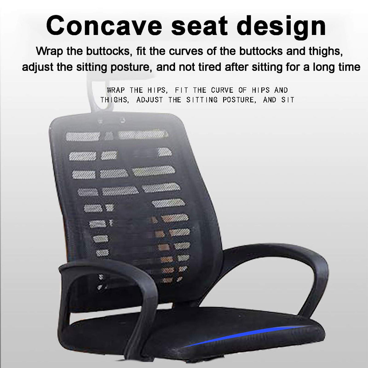 Ergonomic High Back Mesh Office Chair with Headrest Lumbar Support M76313