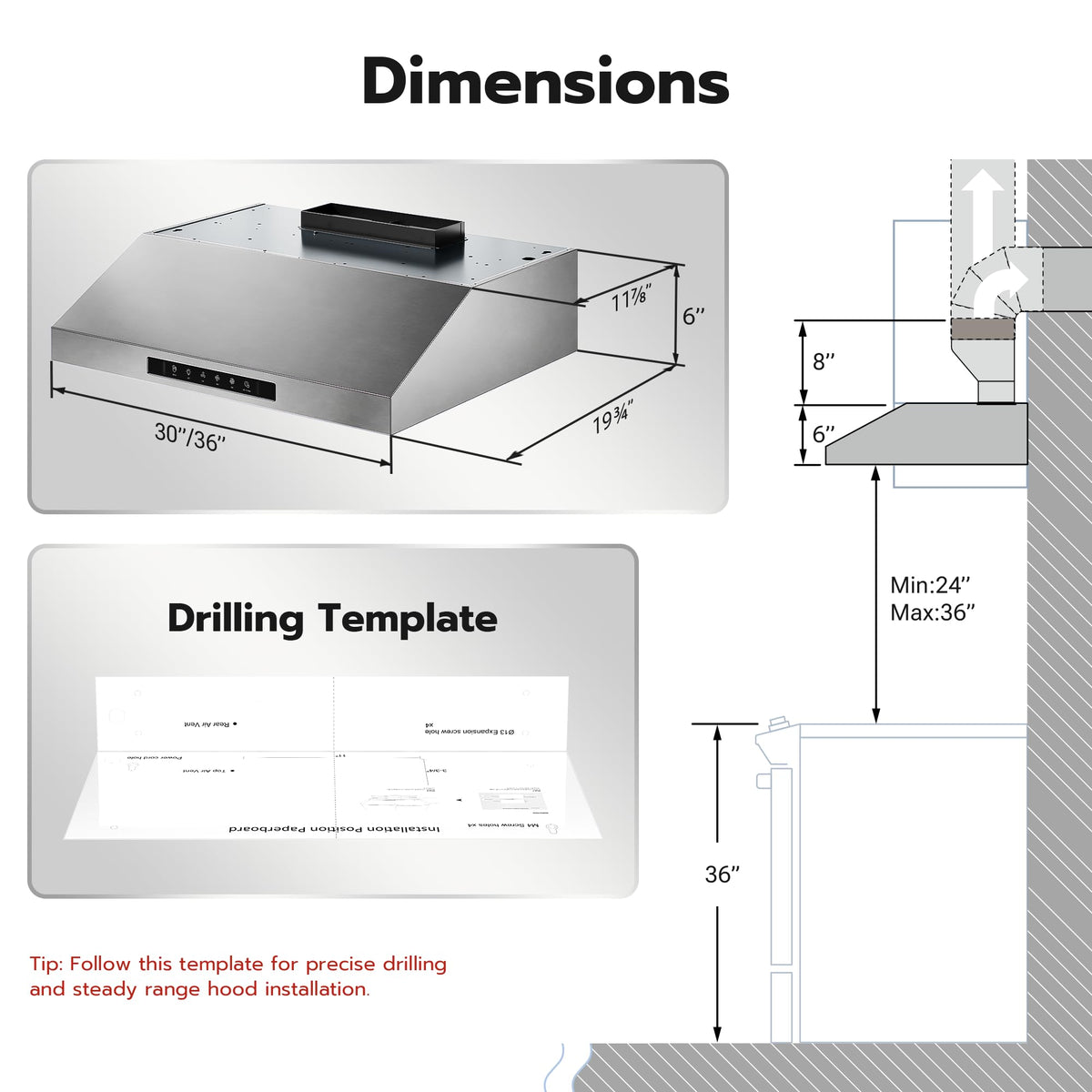 30 Inch Under Cabinet Range Hood with 1200 CFM Q565406
