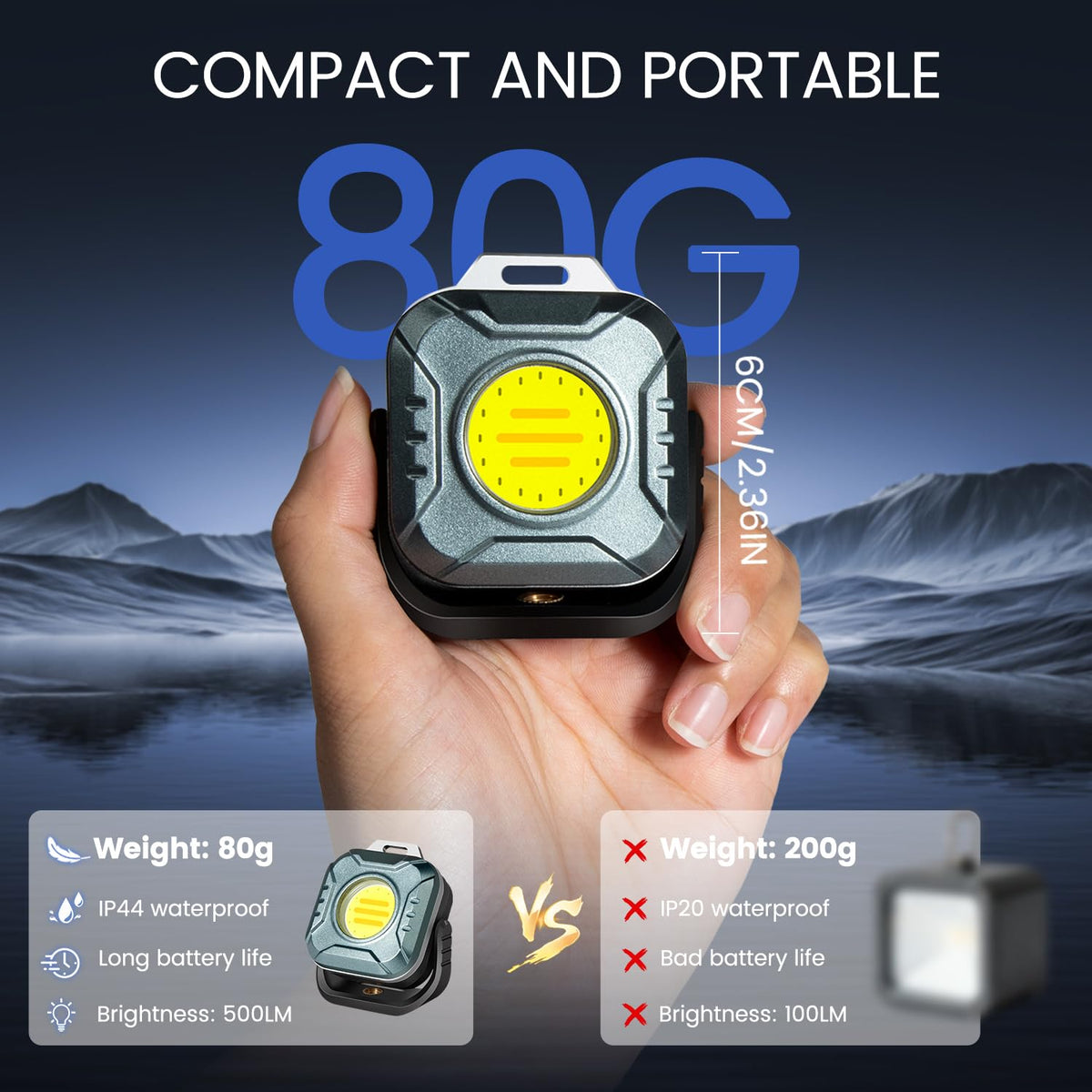 Rechargeable 500 Lumens Magnetic Work Light T39141