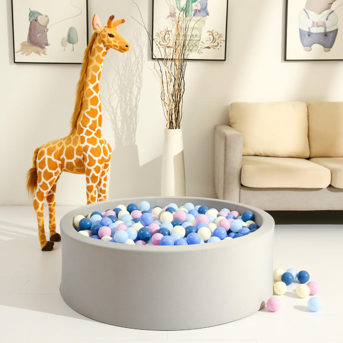 Cream Ball Pit Balls 100 Balls 2.2 Inch K33210