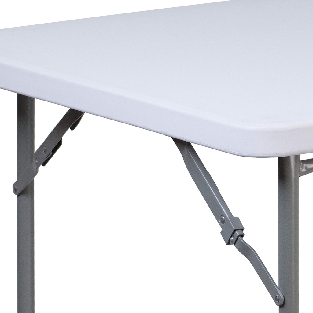 Square Granite White Plastic Game Table O8134