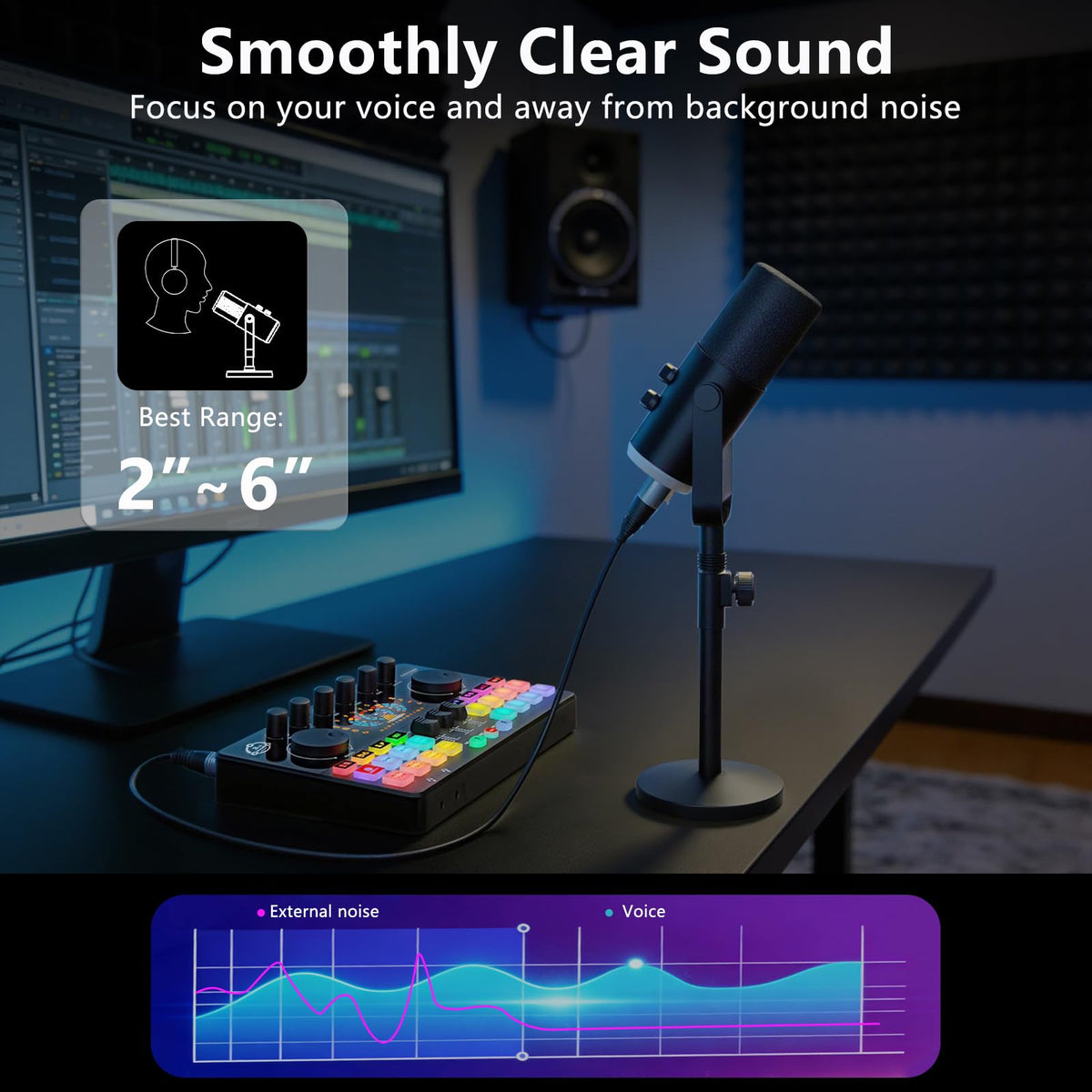 XLR/USB Dynamic Mic with Audio Interface K7904