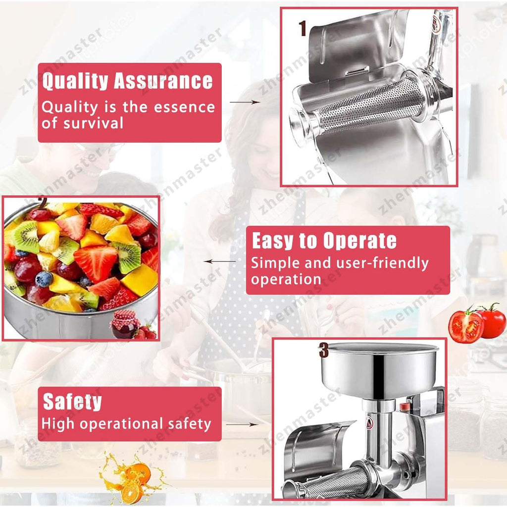 450W Stainless Steel Electric Tomato Strainer U86848
