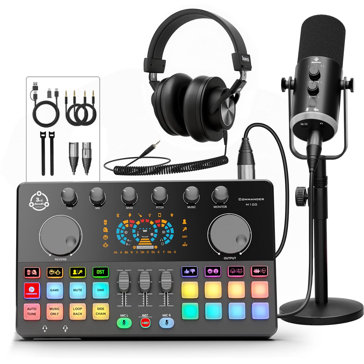 XLR/USB Dynamic Mic with Audio Interface K7904