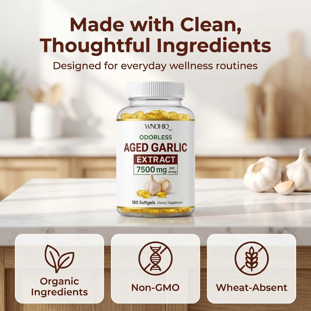 Aged Garlic Extract 360 Softgels Organic Non-GMO Gluten-Free H40703