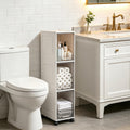 Narrow 3 Tier Bathroom Storage Cabinet with Wheels G8581