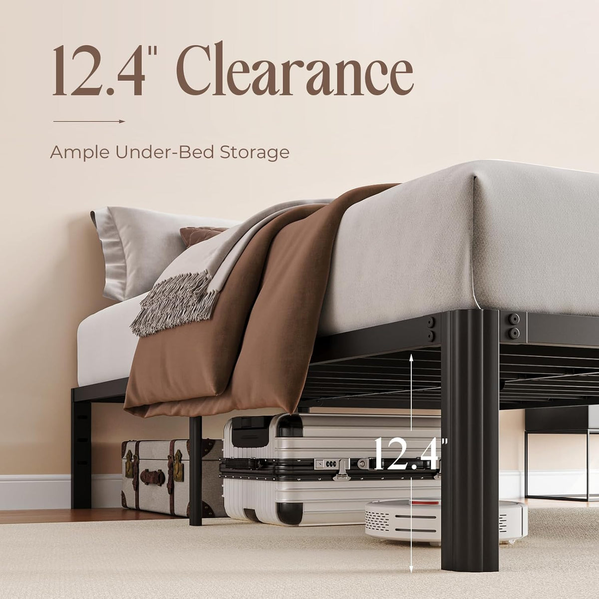 14 Inch Heavy Duty Metal Bed Frame E835