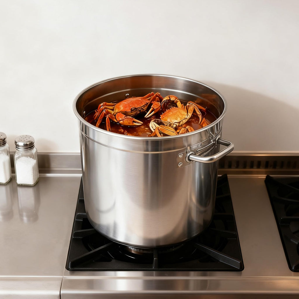 78 Qt Stainless Steel Stock Pot with Lid J1460