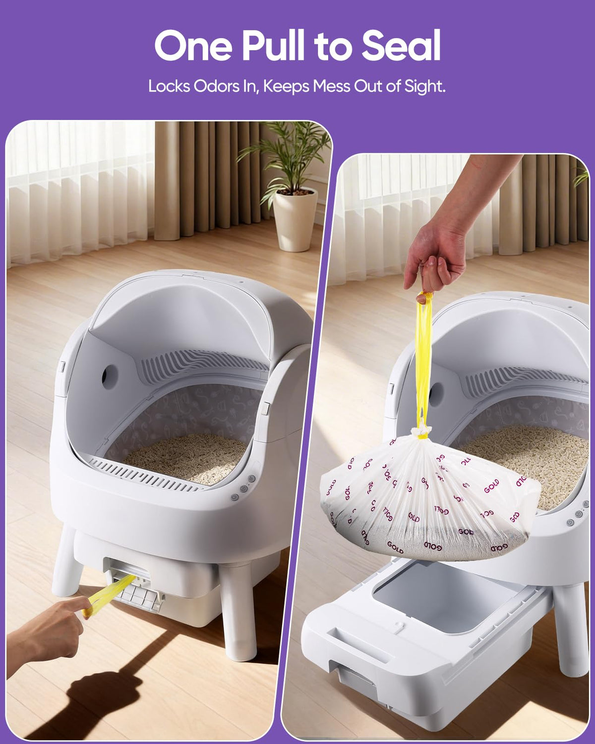 180 Count Automatic Cat Litter Bags Y84682