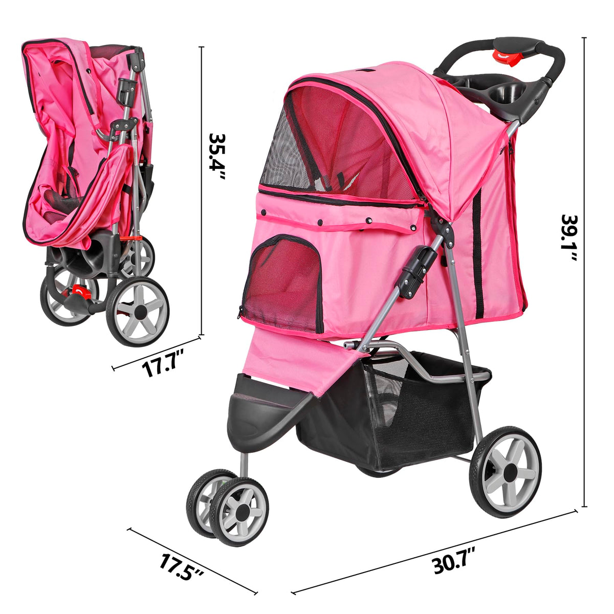 Foldable Pet Stroller W12028