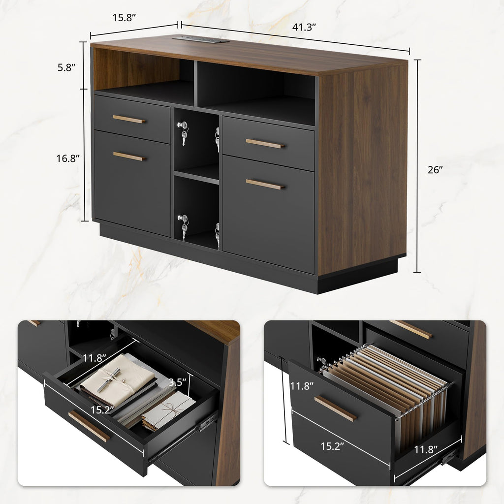 4 Drawer File Cabinet with Lock S94574