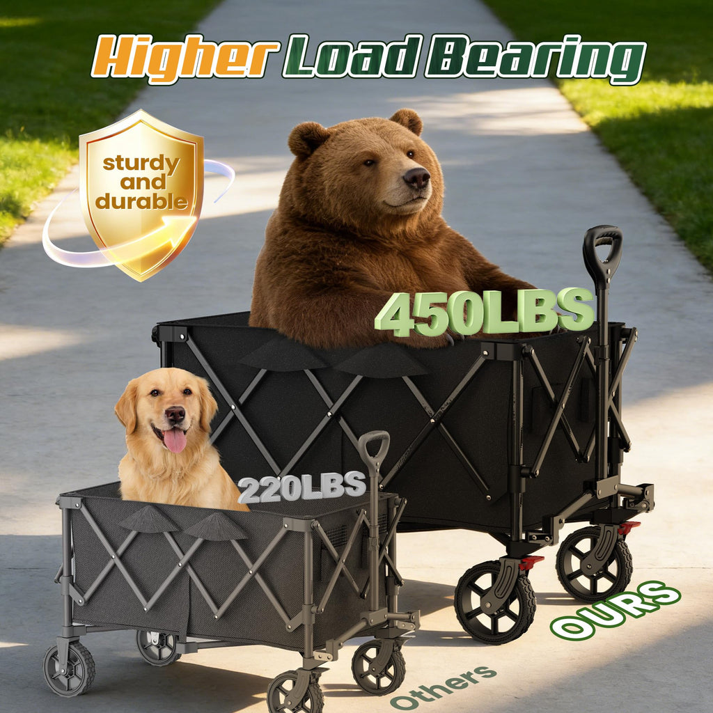 Collapsible Wagon Cart with Wheels J91536