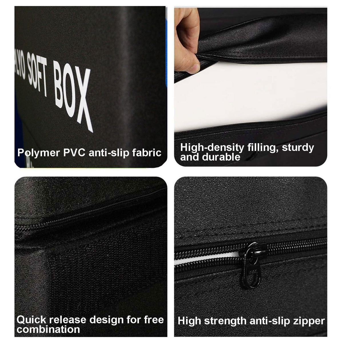 4-in-1 Foam Jumping Exercise Box Non-slip PU Leather Cover H698