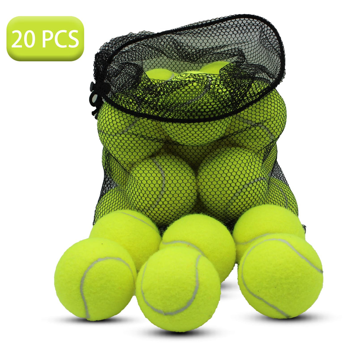 20 Pack Tennis Balls with Mesh Bag J240