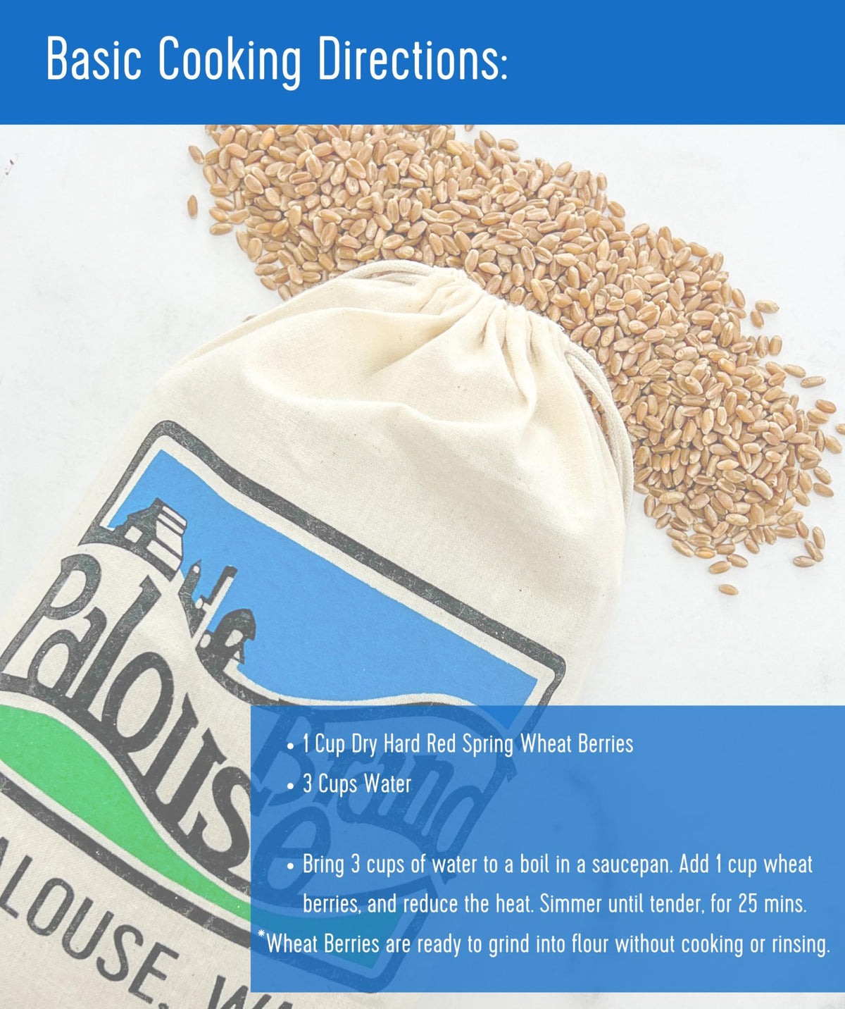 Hard Red Spring Wheat Berries 25 LBS Bag S383